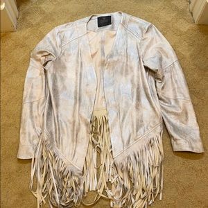 SW3 fringe metallic jacket size medium